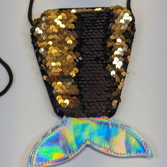 🎃 Mermaid Tail Flip-Sequin Crossbody Purse Small - Picture 4 of 9